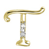 14kt Mini Diamond Initials