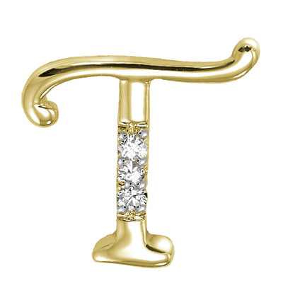 14kt Mini Diamond Initials