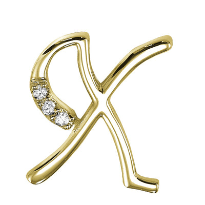 14kt Mini Diamond Initials