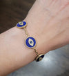 Lapis Multi Eye Bracelet