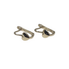 10kt Yellow Gold Heart shaped Lever Back earring
