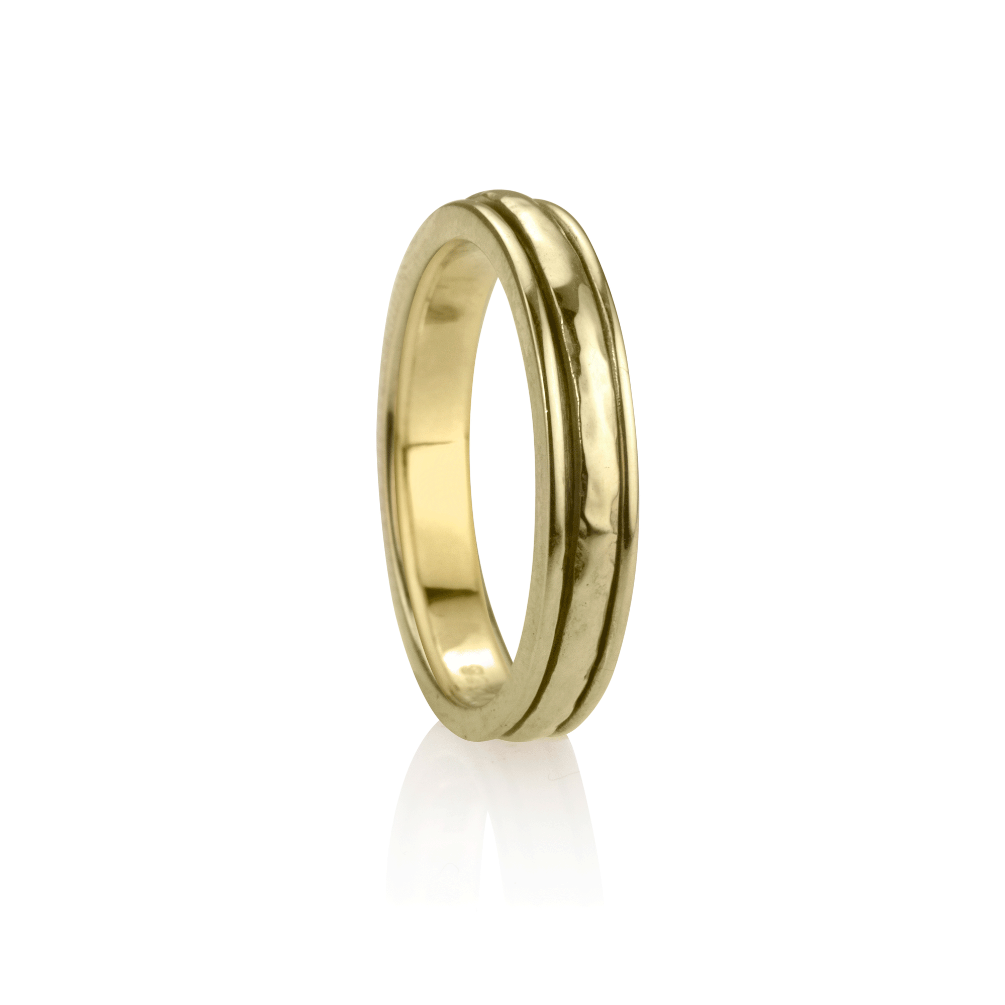 Gold meditation rings discount