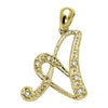 14kt gold Mini Diamond Script initials