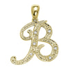 14kt gold Mini Diamond Script initials