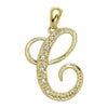 14kt gold Mini Diamond Script initials