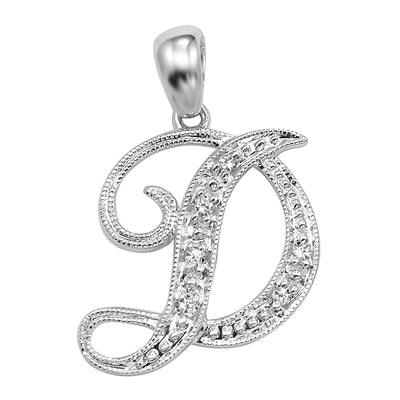 14kt gold Mini Diamond Script initials