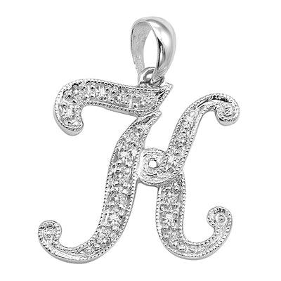 14kt gold Mini Diamond Script initials