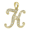 14kt gold Mini Diamond Script initials