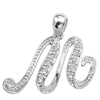 14kt gold Mini Diamond Script initials