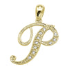 14kt gold Mini Diamond Script initials