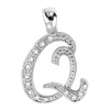 14kt gold Mini Diamond Script initials