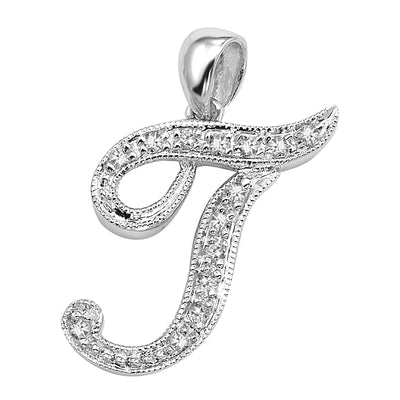 14kt gold Mini Diamond Script initials