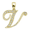 14kt gold Mini Diamond Script initials