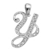 14kt gold Mini Diamond Script initials