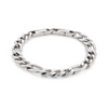 Italgem Stainless Steel Figaro Link Bracelet - Silver