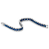 Italgem Ion Plated Stainless Steel Swiss Bracelet - Blue/Silver