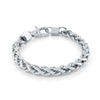 Italgem 8mm Wheat Link Bracelet - Silver