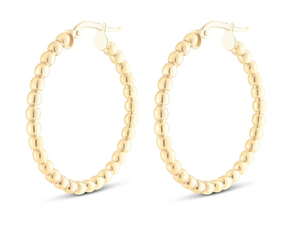 Miss Mimi Large Beaded Hoops