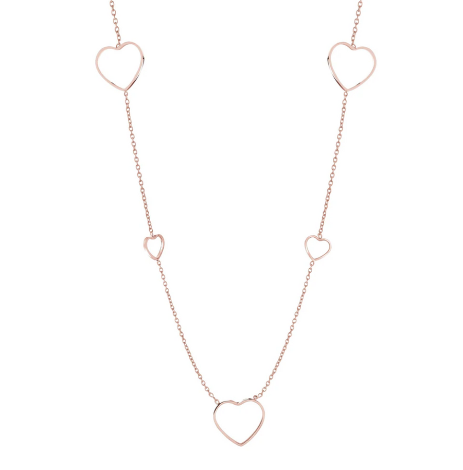 Italgem Open hearts necklace