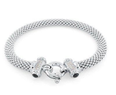 Miss Mimi Mesh Bracelet with Round Buckle