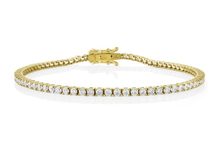 Miss Mimi 2mmTennis Bracelet - Gold Vermeil