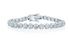 Miss Mimi Sterling silver CZ 3mm Tennis Bracelet