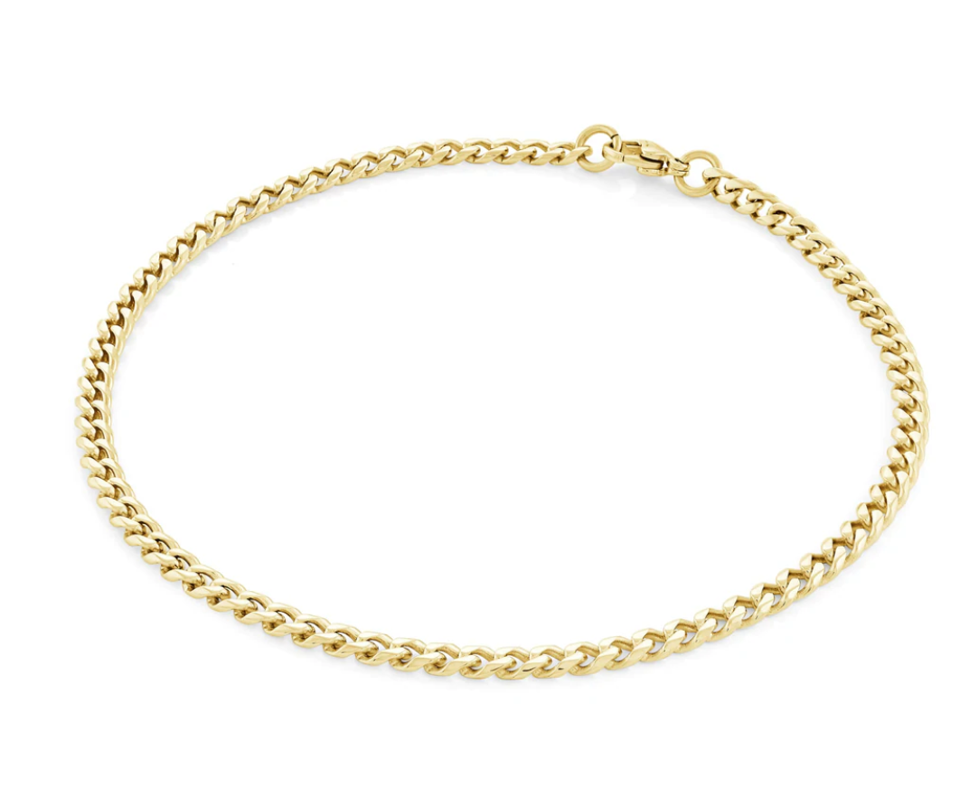 Italgem 3.3 mm Curb Anklet