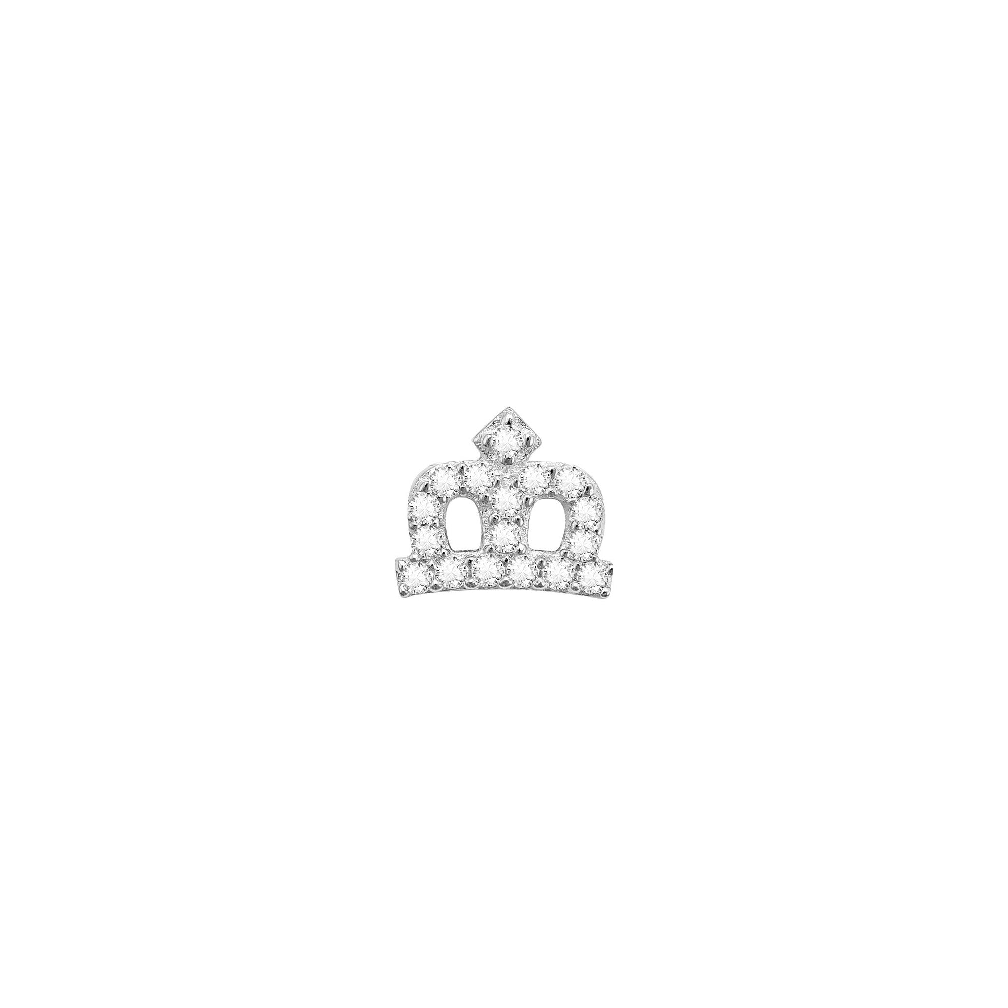 SKINNY CROWN CHARM (WHITE)