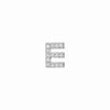 SKINNY SILVER E CHARM (WHITE)