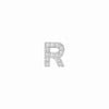 SKINNY SILVER R CHARM(WHITE)