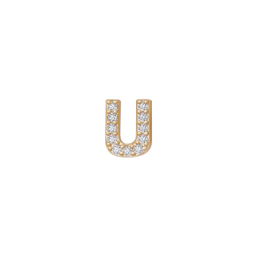 SKINNY SILVER U CHARM (YELLOW)