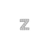 SKINNY SILVER Z CHARM (WHITE)