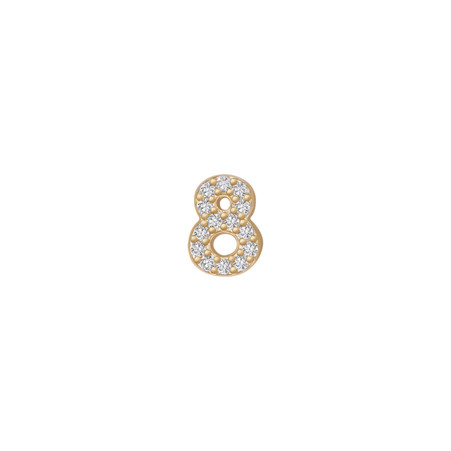 SKINNY SILVER 8 CHARM (YELLOW)