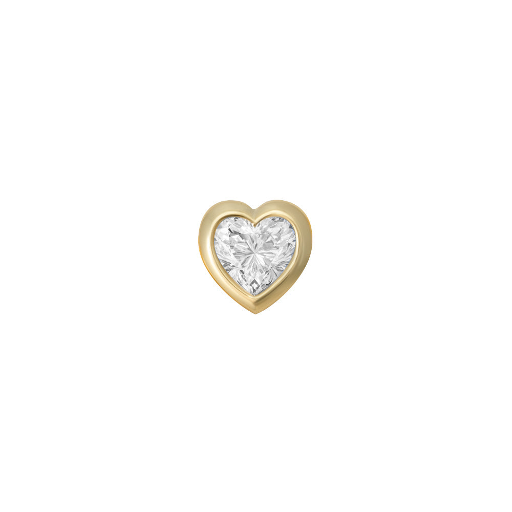 SKINNY SILVER FANCY HEART (YELLOW)