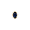 SKINNY SILVER FANCY BLUE OVAL (YELLOW)