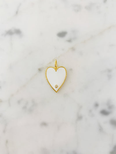 Big Enamel Heart Charm