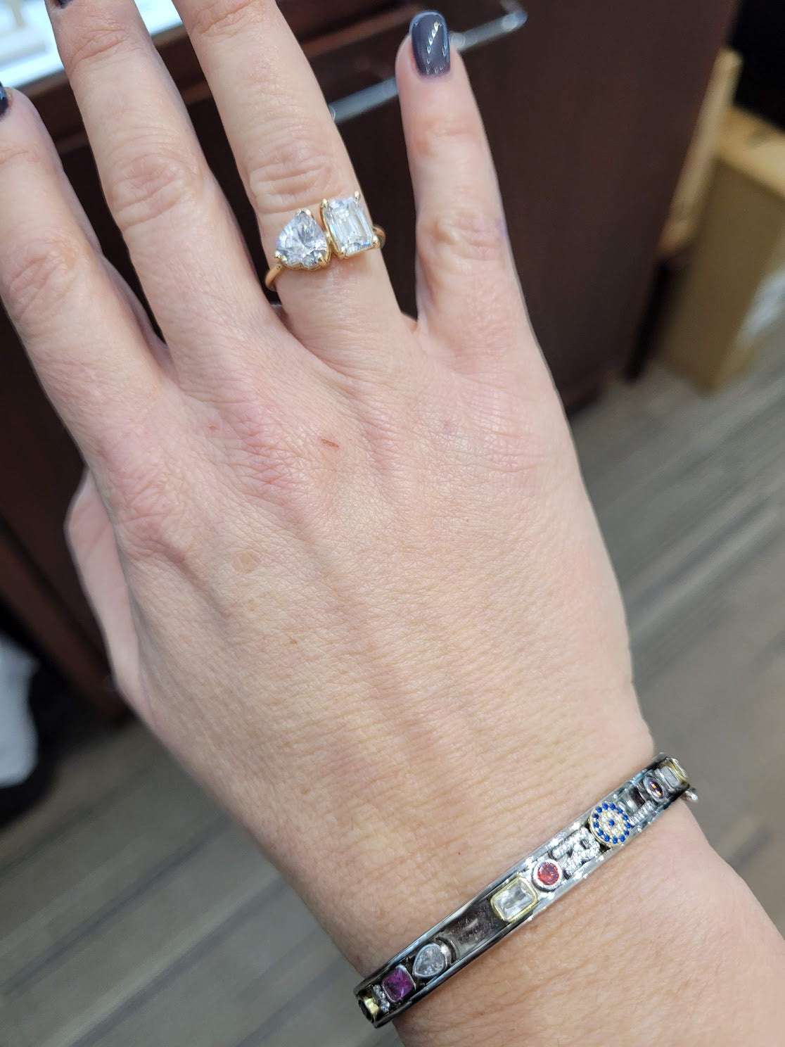 2 Stone Toi et Moi Ring