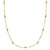 10kt gold Two tone CZ Diamond by the yard Necklace